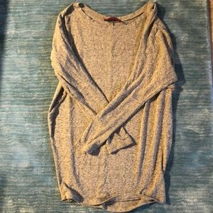 Grey baggy fit sweater top